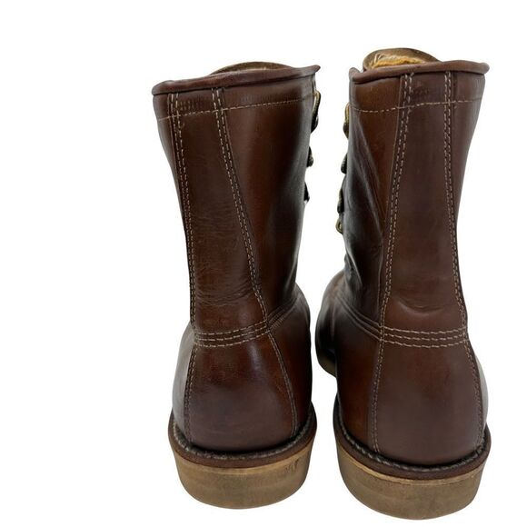 CHIPPEWA Boots Vintage Brown Leather Lace up Size 8 E - Picture 9 of 16